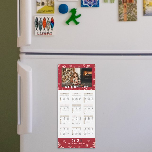 2024 Custom Photo Joy Calendar Magnetic Card (Creator Uploaded)