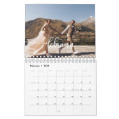 2024 Custom Wedding Photo Chic Script Calendar (Feb 2025)