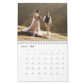 2024 Custom Wedding Photo Chic Script Calendar (Jan 2025)