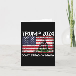 2024 Don't Tread On Maga American Us Flag Snake Card