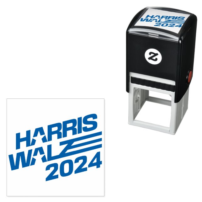 2024 Election Harris Walz Self-inking Stamp (In Situ)
