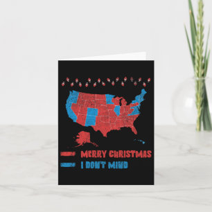 2024 Election Map Merry Christmas Red Voters Trump Card