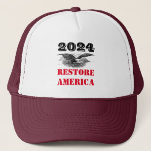 2024 Election Restore America Trucker Hat