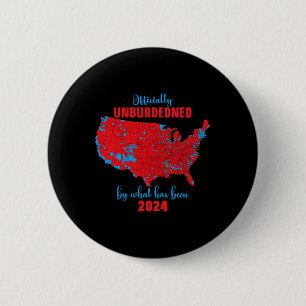 2024 Election Results Map 6 Cm Round Badge