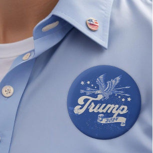2024 Election Trump 6 Cm Round Badge