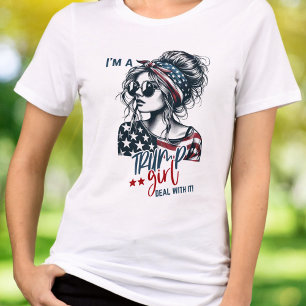 2024 Election Vibes I'm a Trump Girl Deal with it  Tri-Blend Shirt
