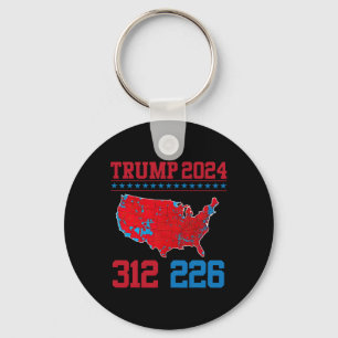 2024 Electoral Map 312 Red 2024 Election Results M Key Ring