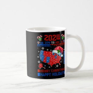 2024 Electoral Map Merry Christmas Trump Landslide Coffee Mug