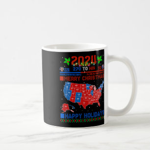 2024 Electoral Map Merry Christmas Trump Landslide Coffee Mug