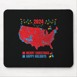 2024 Electoral Map Merry Christmas Trump Landslide Mouse Pad