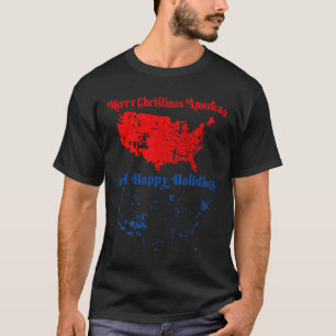 2024 Electoral Map Merry Christmas Trump Landslide T-Shirt