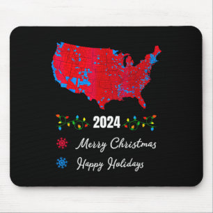 2024 Electoral Map Merry Christmas Trump New Presi Mouse Pad