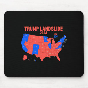 2024 Electoral Map Trump 312 Landslide Mouse Pad
