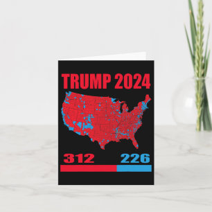 2024 Electoral Map Trump 312 Red 2024 Election Res Card