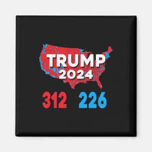 2024 Electoral Map Trump 312 Red Election 2024 Res Magnet