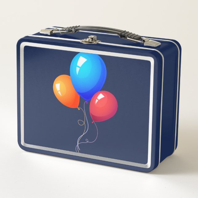 2024 Fall collection Lunchbox blue balloons (Front)