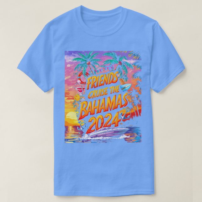 2024 Family Cruise Squad Matching Friend Group Tea T-Shirt (Design Front)