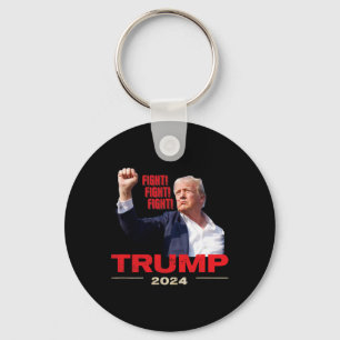 2024 Fight Fight Fight July 13th Trump Rally Key Ring
