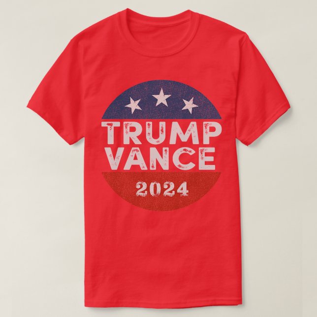 2024 For Retro Button Election T-Shirt (Design Front)