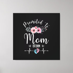  2024 Funny With Floral Mother Day Canvas Print