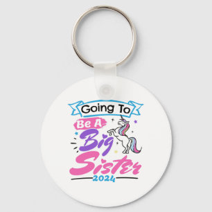 2024 Going to Be a Big Sister Unicorn Key Ring
