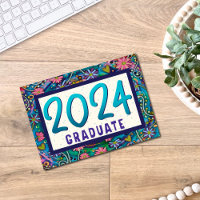 2024 Graduate Fun Floral Unique Girly Graduation