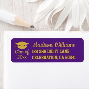 2024 Graduation Personalised Grad Return Address