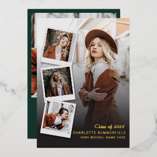 2024 Graduation Photos Grad Gold Foil Announcement