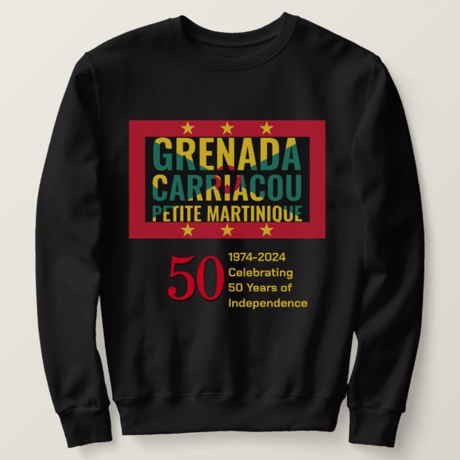 2024 GRENADA 50th Anniversary Independence Sweatshirt (Design Front)