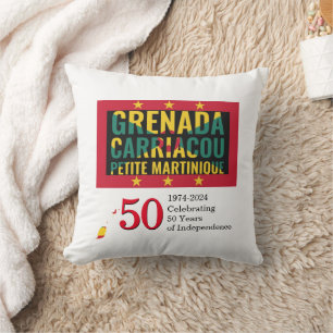 2024 GRENADIAN 50th Anniversary Independence Cushion