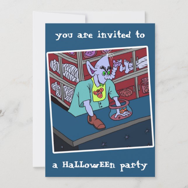 2024 HaLLowEEn party invitation by dalDesignNZ (Front)