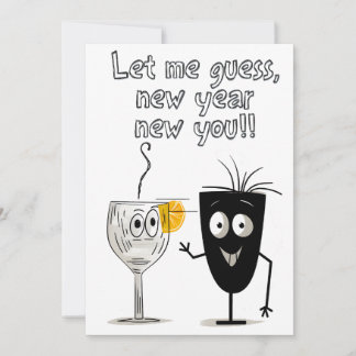 2024  Happy New Year Sarcastic Funny Meme Invitation