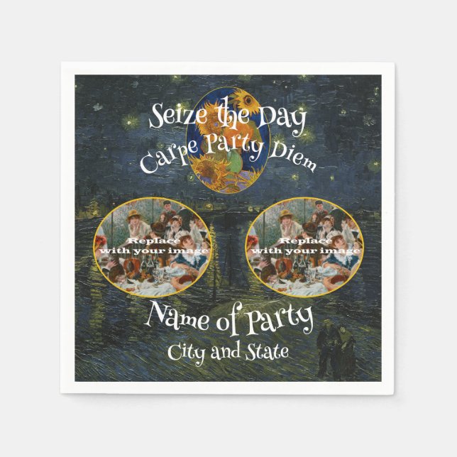 2024 High School Reunion Birthday Vacation Cruise Napkin (Front)