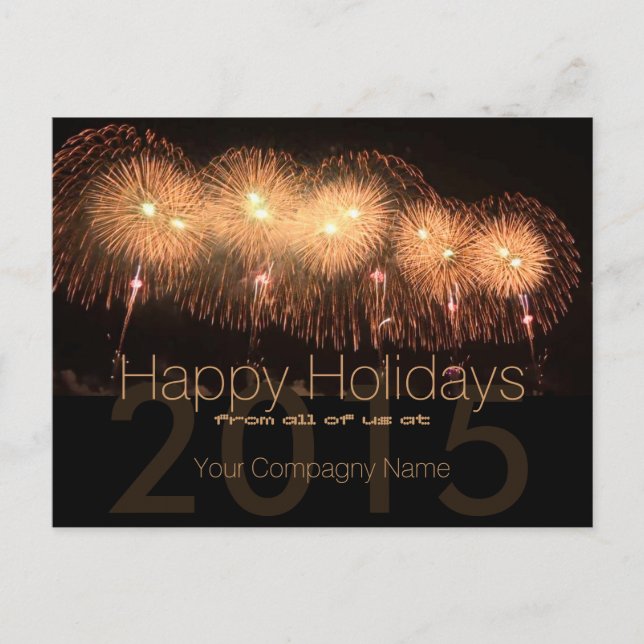 2024 Holidays Customisable Corporate postcard 5 (Front)