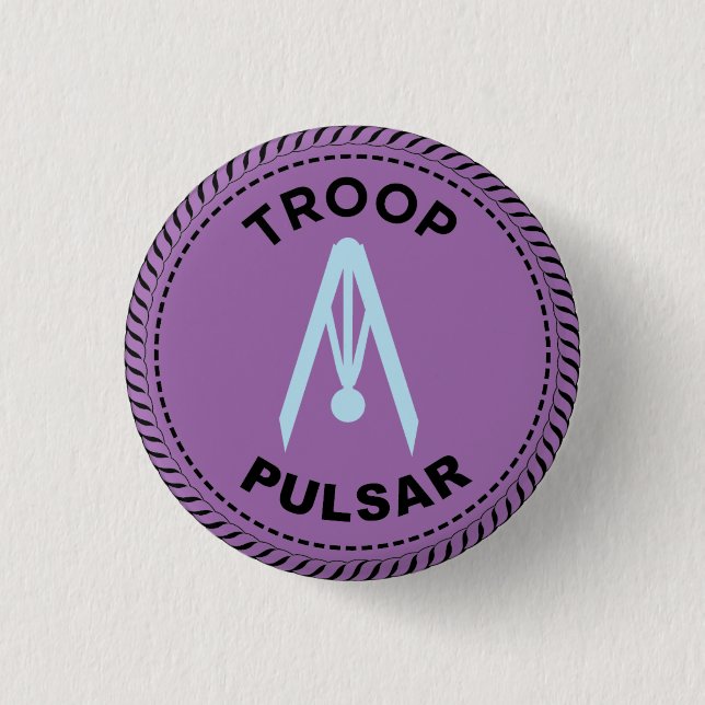 2024 IGGPPCamp Troop Pride Compass Button (Front)