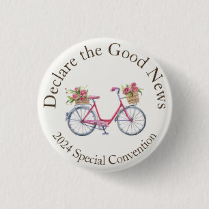 2024 JW Convention Declare the Good News 3 Cm Round Badge