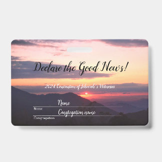 2024 JW convention ID Badge