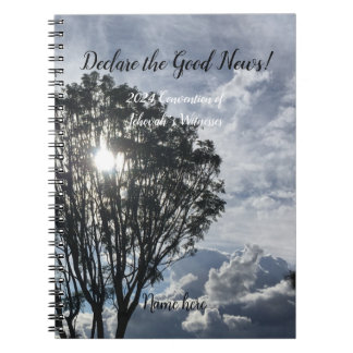 2024 JW Convention sunlight with name Notebook