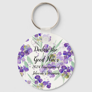 2024 JW Declare the Good News customize watercolor Key Ring