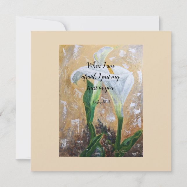 2024 JW year text Psalm 56:3  Invitation (Front)