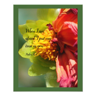 2024 JW year text Psalm 56:3 Photo Print