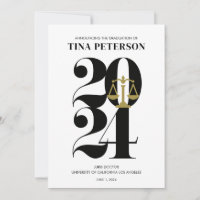 2024 Law School Graduation Announcement