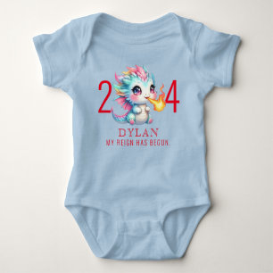 2024 Little Dragon Newborn Coming Home Outfit Cute Baby Bodysuit