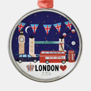 2024 London Christmas Decor Metal Tree Decoration