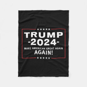2024 Make America Great All Over Again Magaa Fleece Blanket