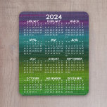 2024 Modern Abstract Calendar Vertical Mouse Pad<br><div class="desc">A modern painting with a 2024 calendar. A colourful business item for the New Year. A exciting option for a calendar background instead of a solid colour.</div>