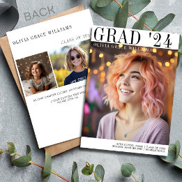 2024 Modern Minimalist Grad Overlay Announcement