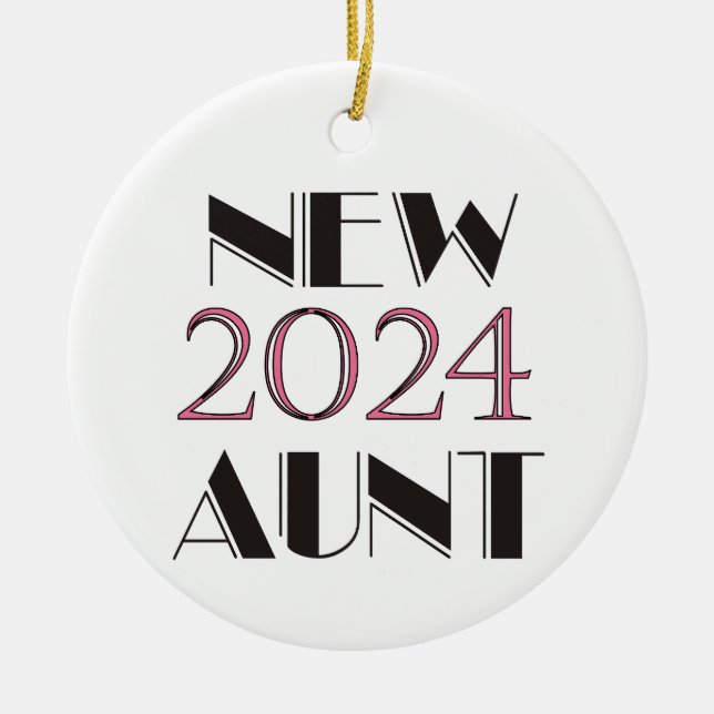 2024 New Aunt Ornament (Front)