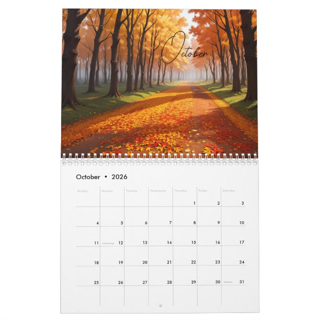 2024 New year Calendar (Oct 2026)