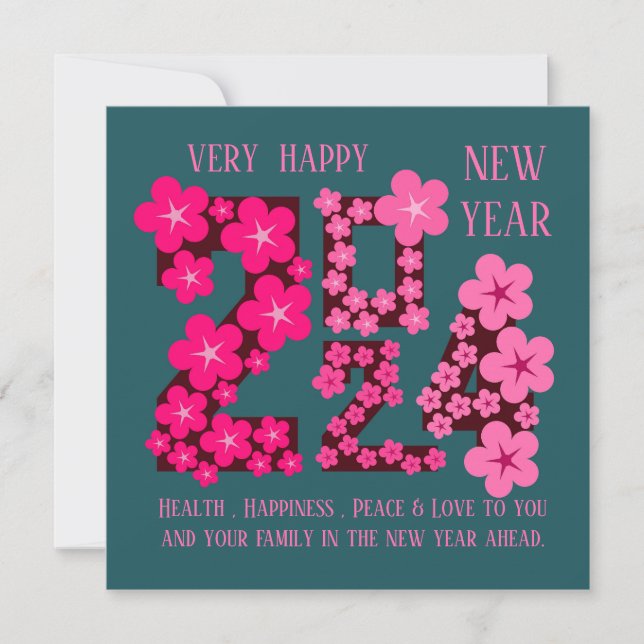 2024 NEW YEAR GREETING FOR ANYONE CARD (Front)